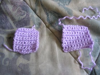 Wee crochet swatches