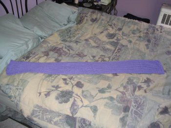 HF scarf laid out